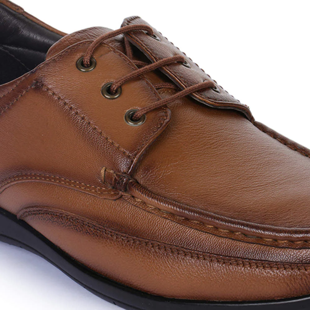 Healers Formal (Tan) Lace-Up Shoes For Men FL-1414 By Liberty - Image 8