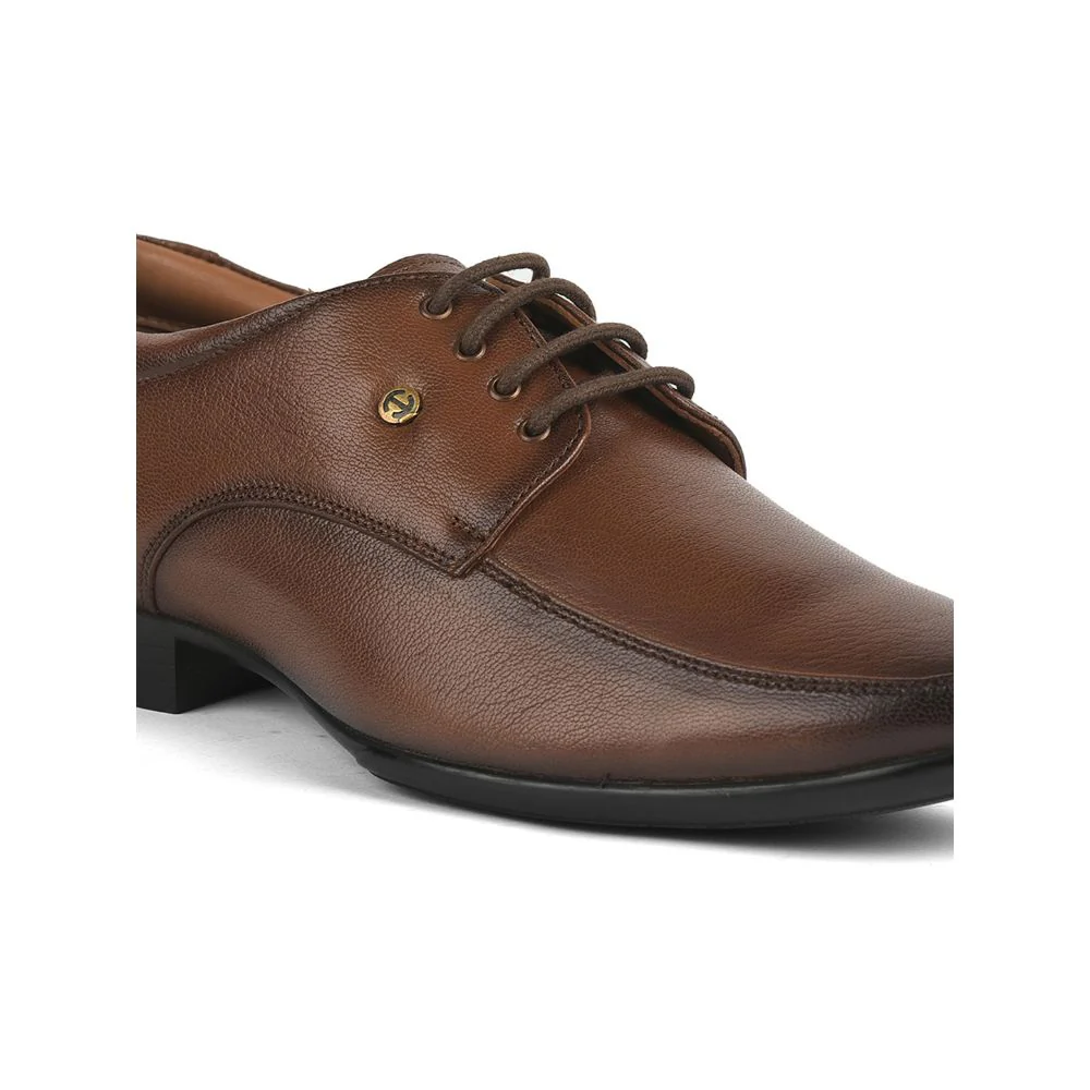 Healers Formal (Tan) Lacing Shoes For Men UVL-100 By Liberty - Image 4