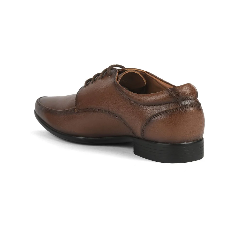 Healers Formal (Tan) Lacing Shoes For Men UVL-100 By Liberty - Image 5