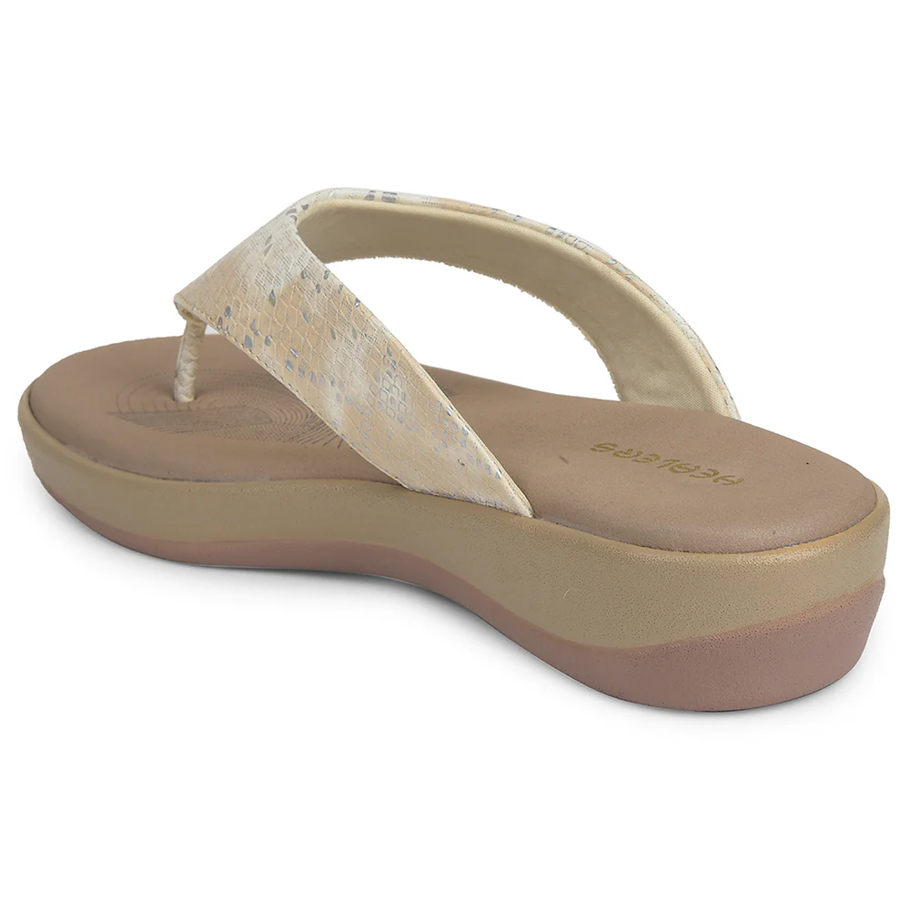 Healers Golden Casual Slipper For Women JJL-12 By Liberty - Image 5