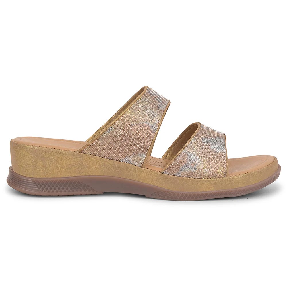 Healers Golden Casual Slipper For Women S424-03 By Liberty - Image 2