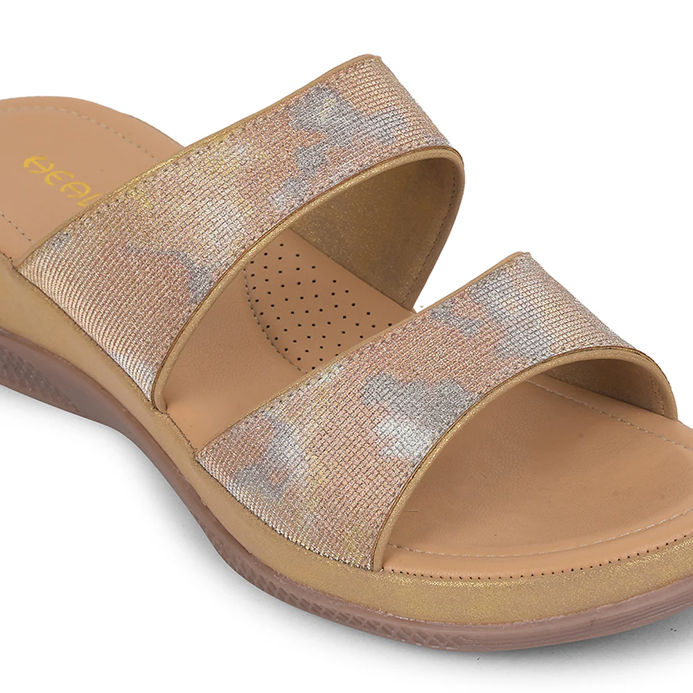 Healers Golden Casual Slipper For Women S424-03 By Liberty - Image 5