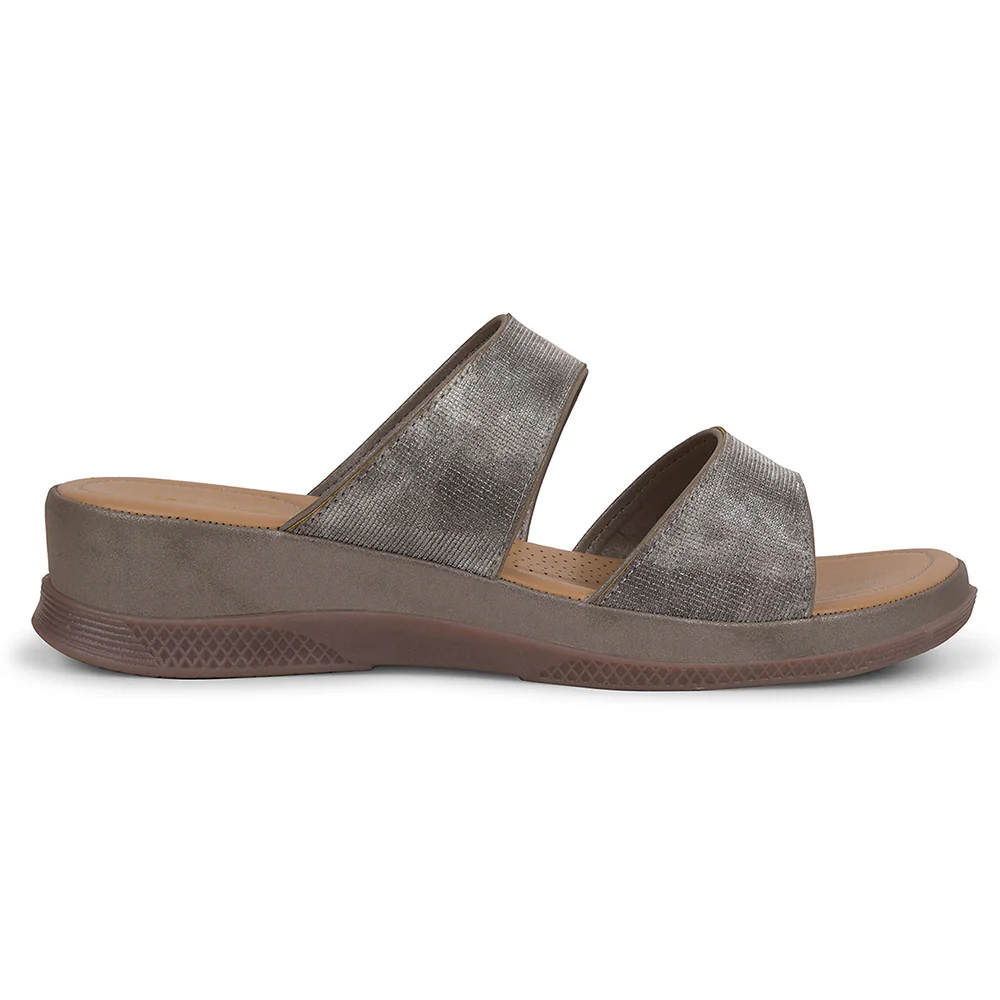 Healers Grey Casual Slipper For Women S424-03 By Liberty - Image 2