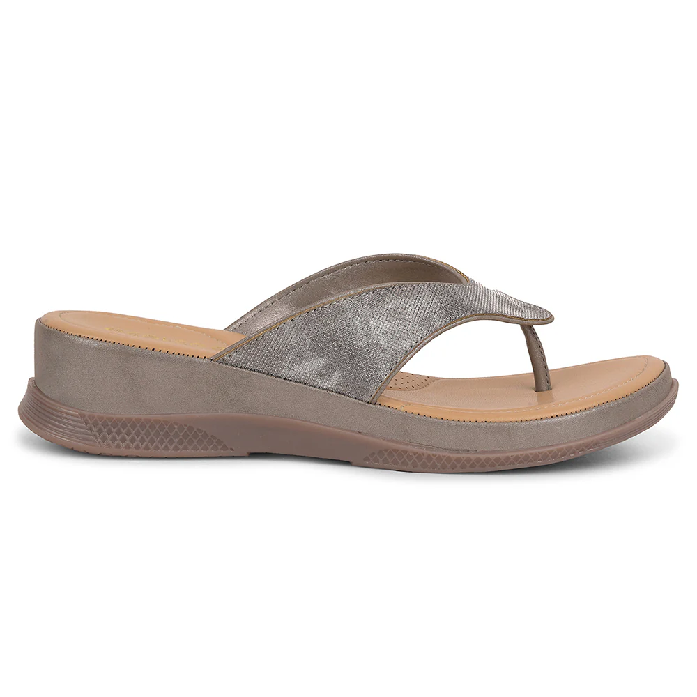 Healers Grey Casual Slipper For Women S424-04 By Liberty - Image 2
