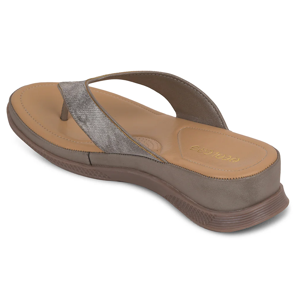 Healers Grey Casual Slipper For Women S424-04 By Liberty - Image 4