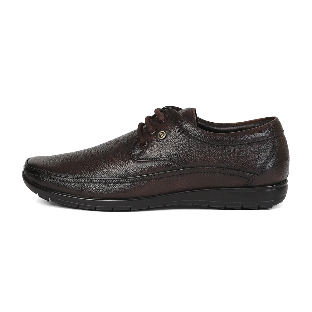 Healers HA1-12 Brown Formal Lacing Derby Shoes for Men by Liberty - Image 5