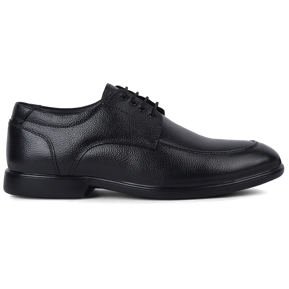Healers HML-92E Black Formal Lacing Derby Shoes for Men - Image 4