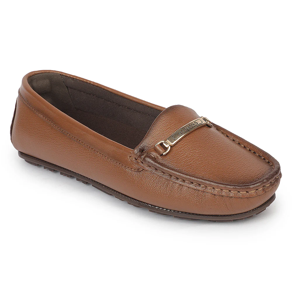 Healers JJL-26 Tan Everyday Comfort Casual Ballerina Shoes for women By Liberty