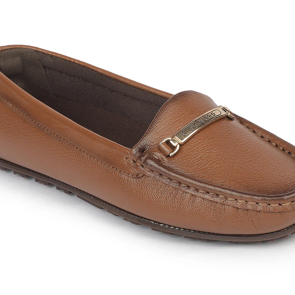 Healers JJL-26 Tan Everyday Comfort Casual Ballerina Shoes for women By Liberty - Image 5