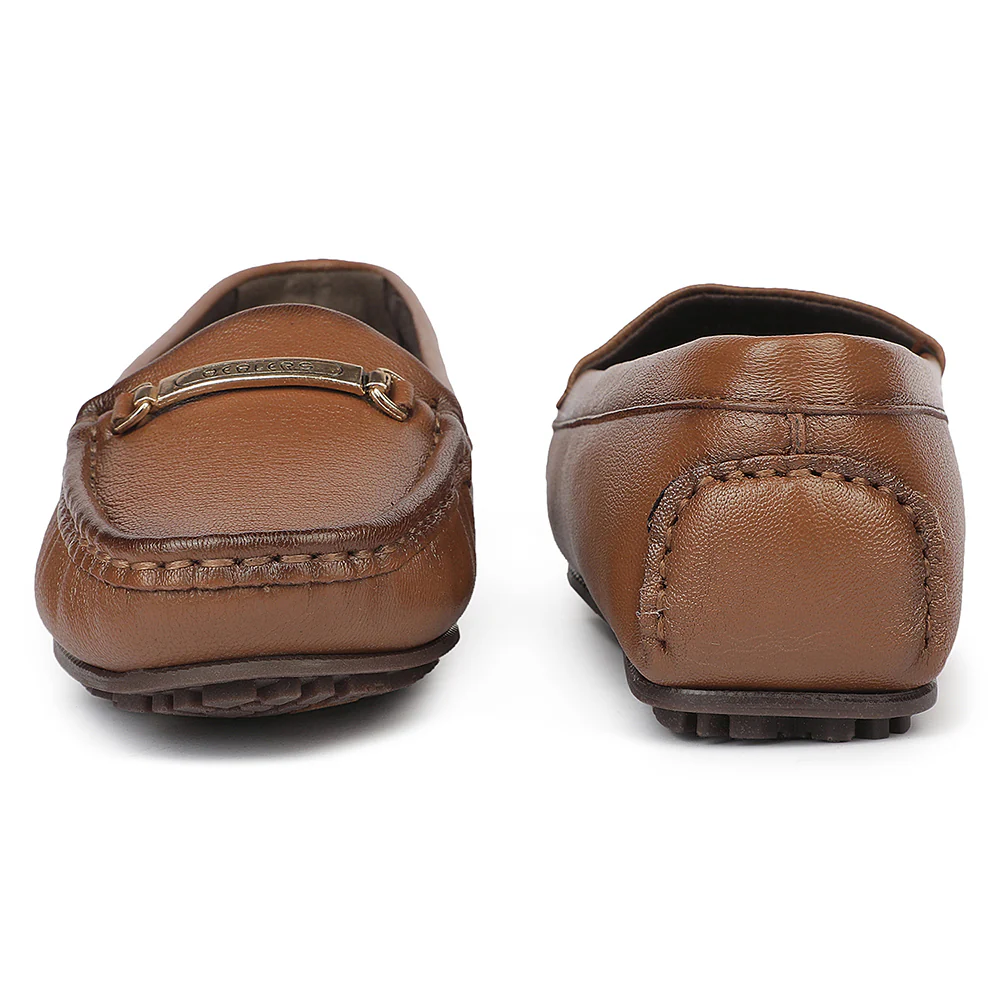 Healers JJL-26 Tan Everyday Comfort Casual Ballerina Shoes for women By Liberty - Image 7