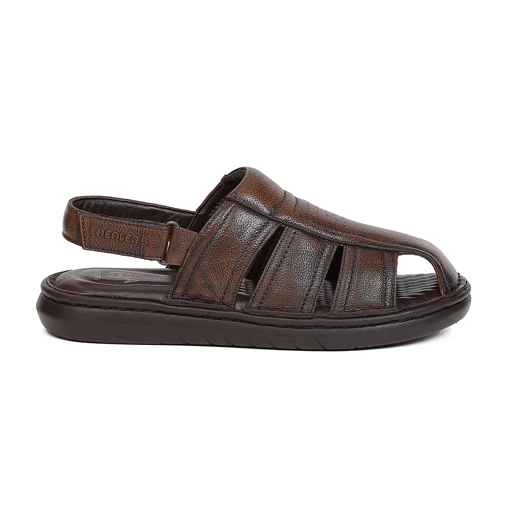 Healers LAS-1 Brown Casual Fisherman Sandals for Men by Liberty - Image 2
