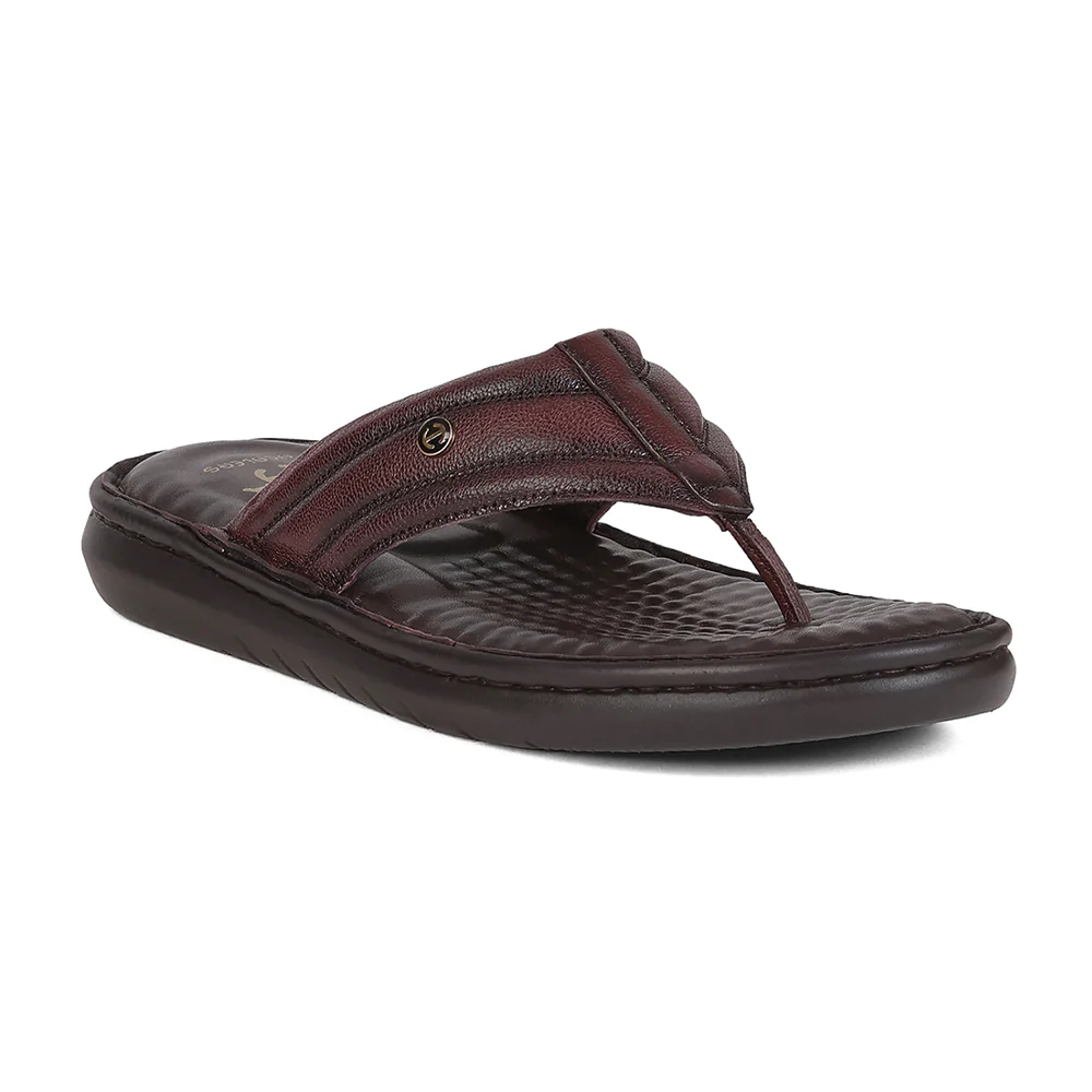 Healers LAS-3 Men's Cherry Casual Slippers - EVERYDAY COMFORT with Drymill Upper & EVA Sole