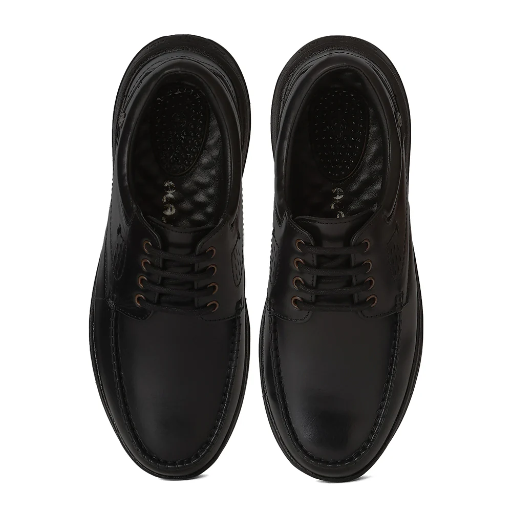 Healers LER-1 Men's Black Formal Derby Shoes with Advanced GEL INSOLE Technology - Image 6