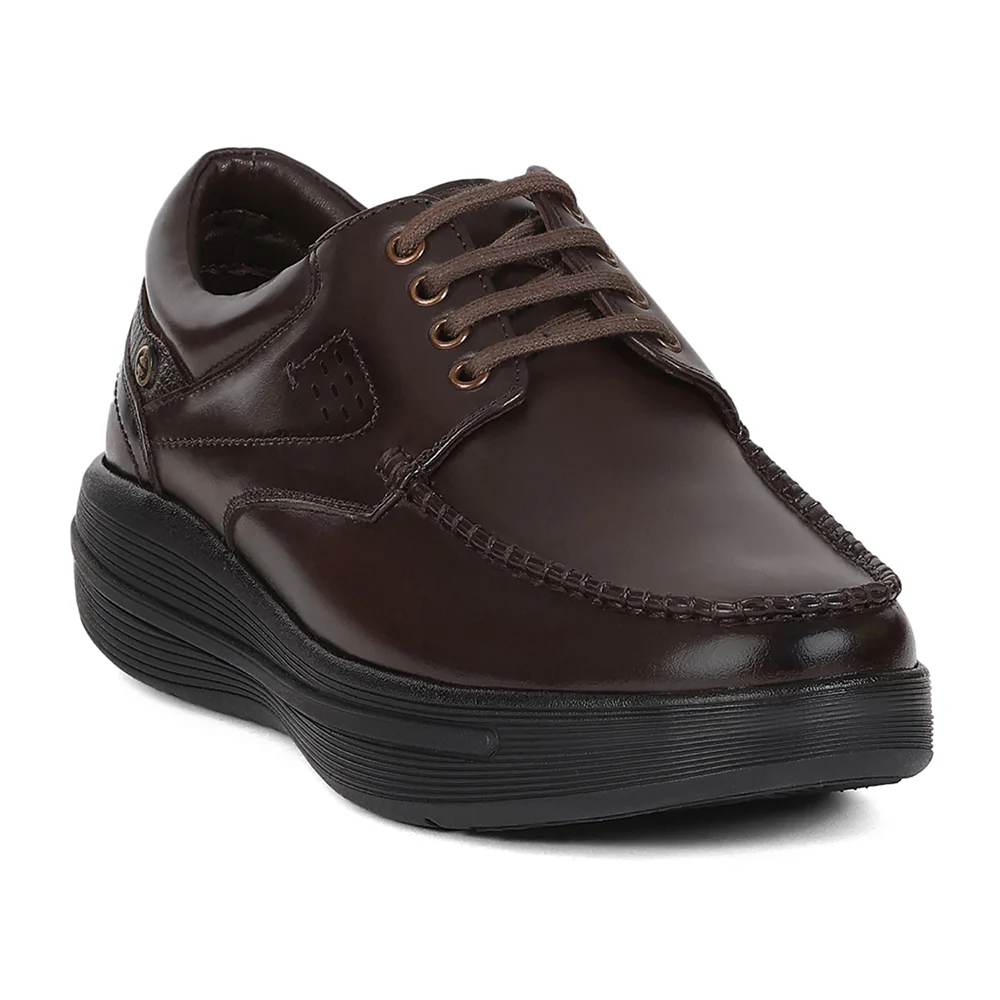 Healers LER-1 Men's Brown Formal Derby Shoes with Advanced GEL INSOLE Technology