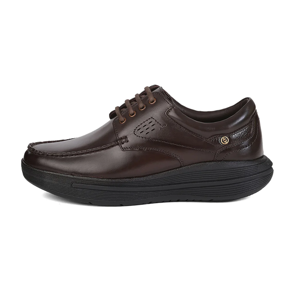 Healers LER-1 Men's Brown Formal Derby Shoes with Advanced GEL INSOLE Technology - Image 5