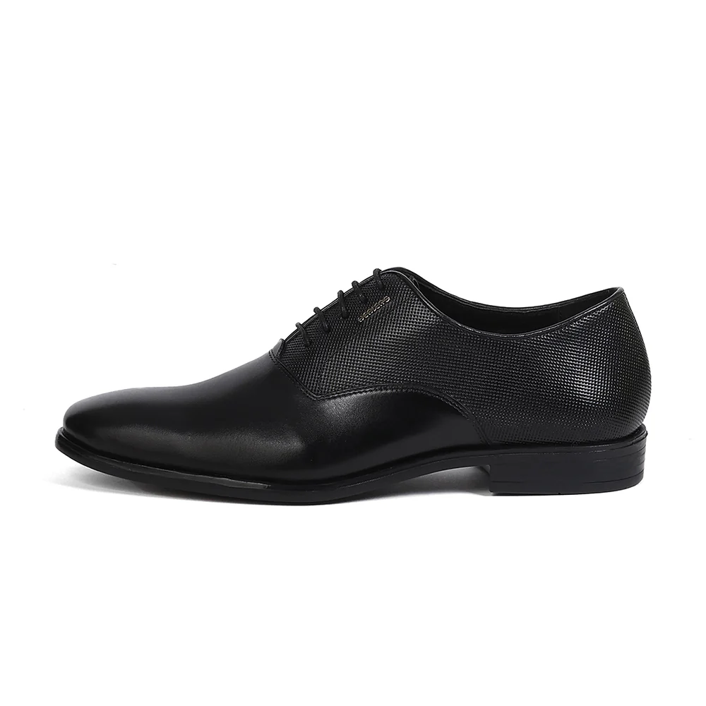 Healers LRF-6 Black Formal Lacing Oxford Shoes for Men by Liberty - Image 5