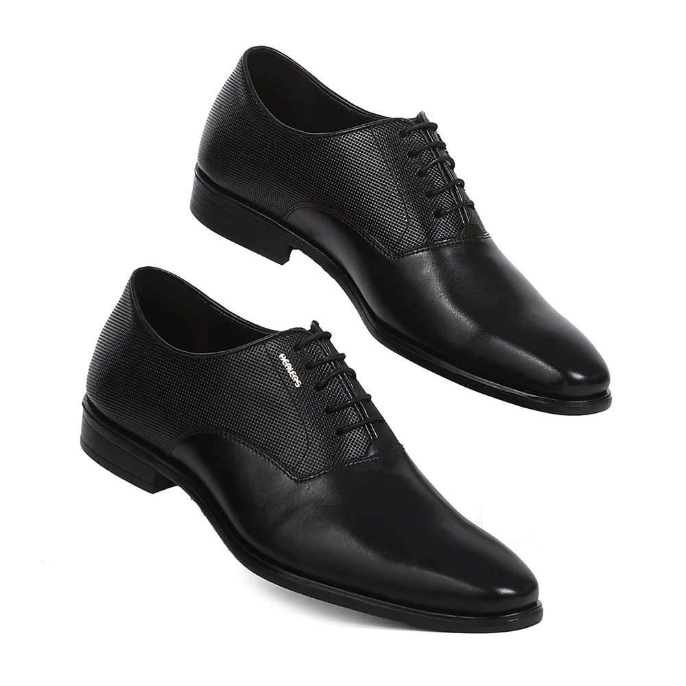 Healers LRF-6 Black Formal Lacing Oxford Shoes for Men by Liberty - Image 7