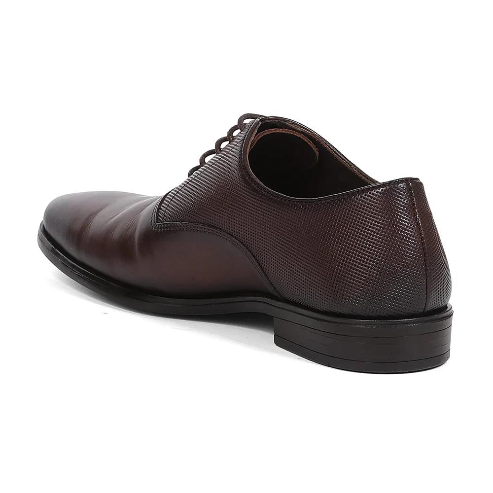 Healers LRF-6 Brown Formal Lacing Oxford Shoes for Men by Liberty - Image 3