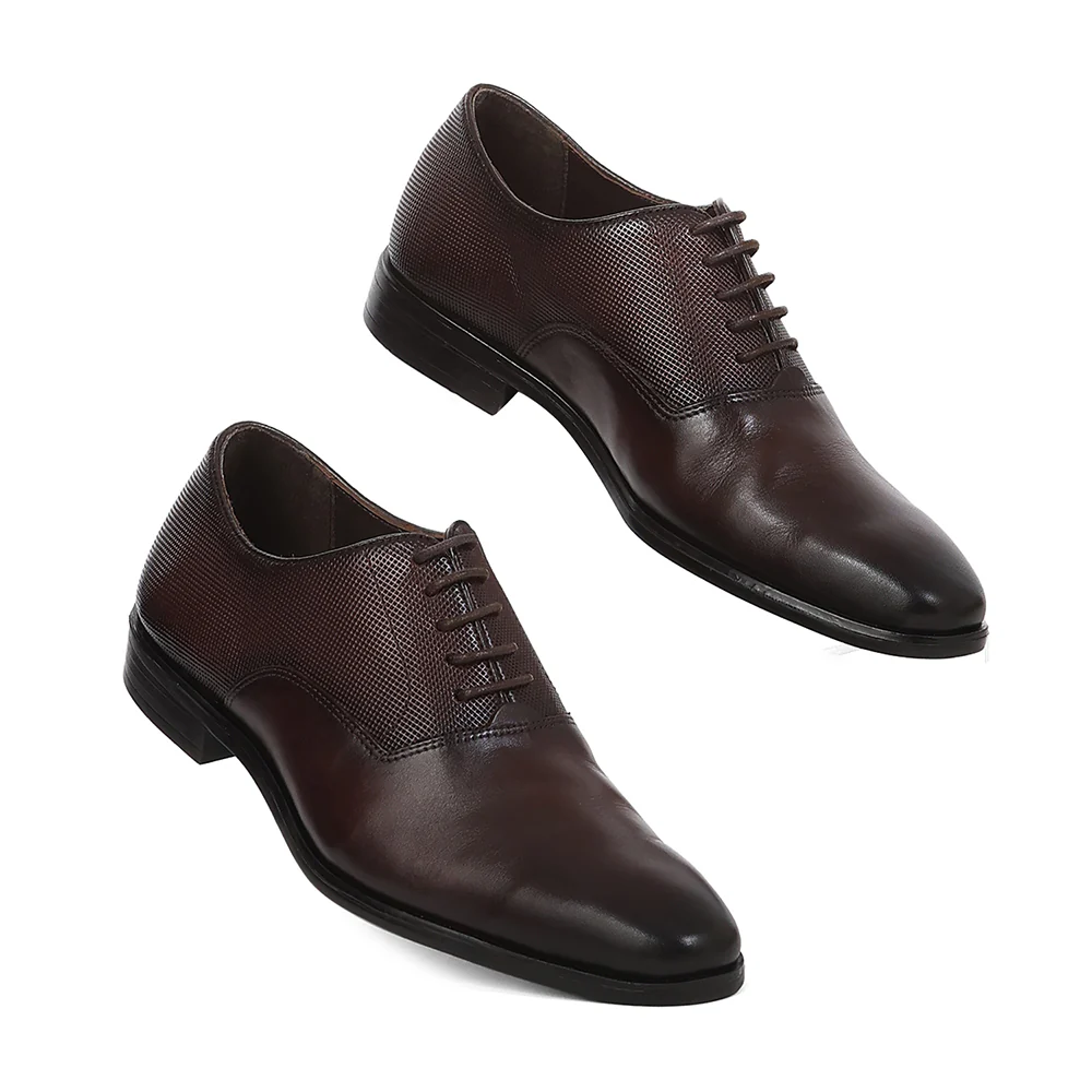 Healers LRF-6 Brown Formal Lacing Oxford Shoes for Men by Liberty - Image 7