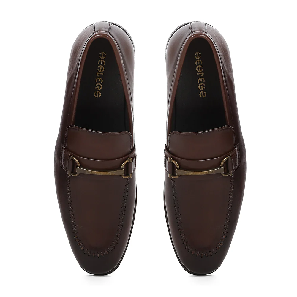 Healers LRF-7 Brown Formal Non Lacing Mocassin for Men by Liberty - Image 8