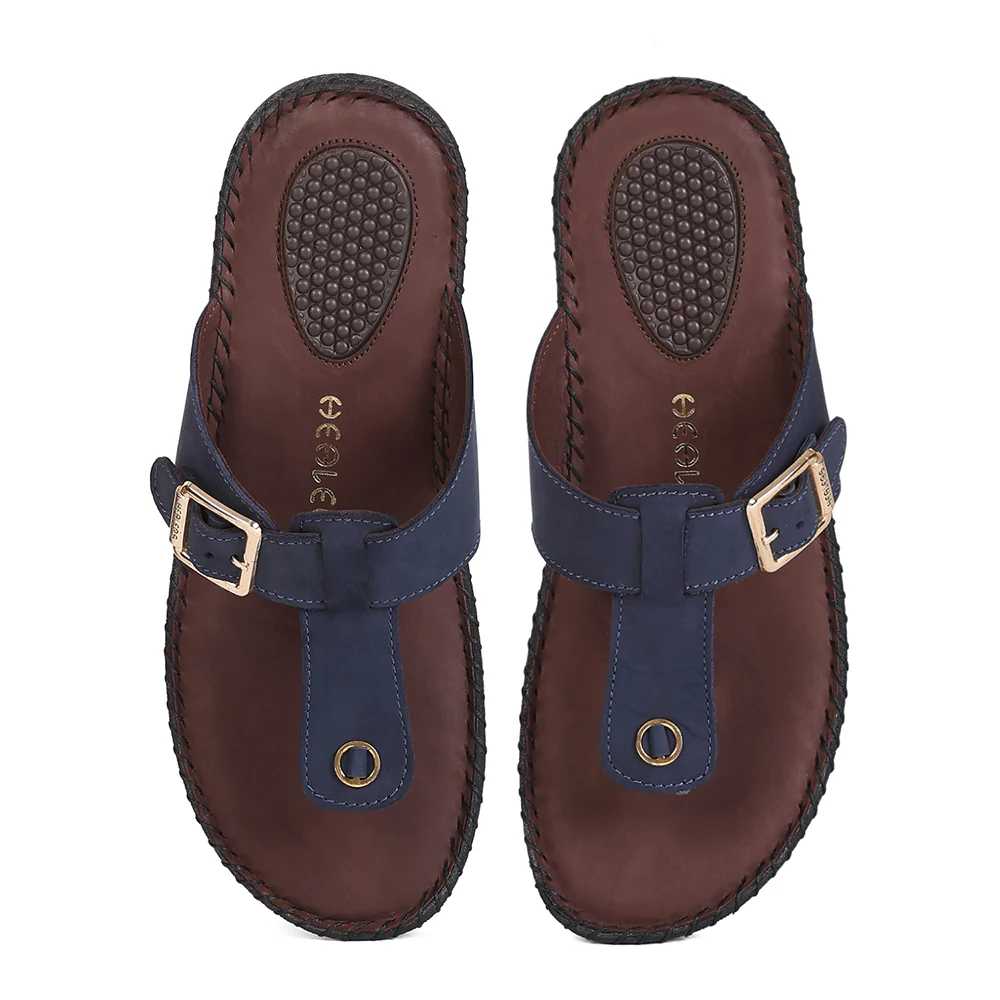 Healers MDG-6 Women's Navy Blue Casual Slippers - EVERYDAY COMFORT with Premium Nubuck Upper - Image 6