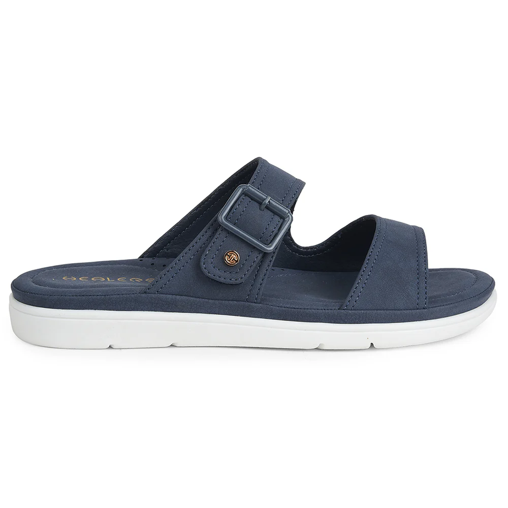 Healers Navy Blue Casual Slipper For Women JFL-34 By Liberty - Image 2