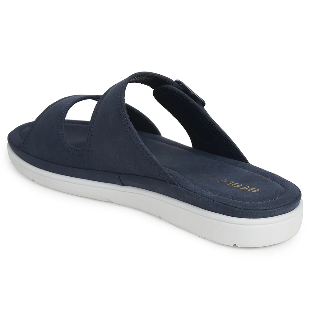Healers Navy Blue Casual Slipper For Women JFL-34 By Liberty - Image 5
