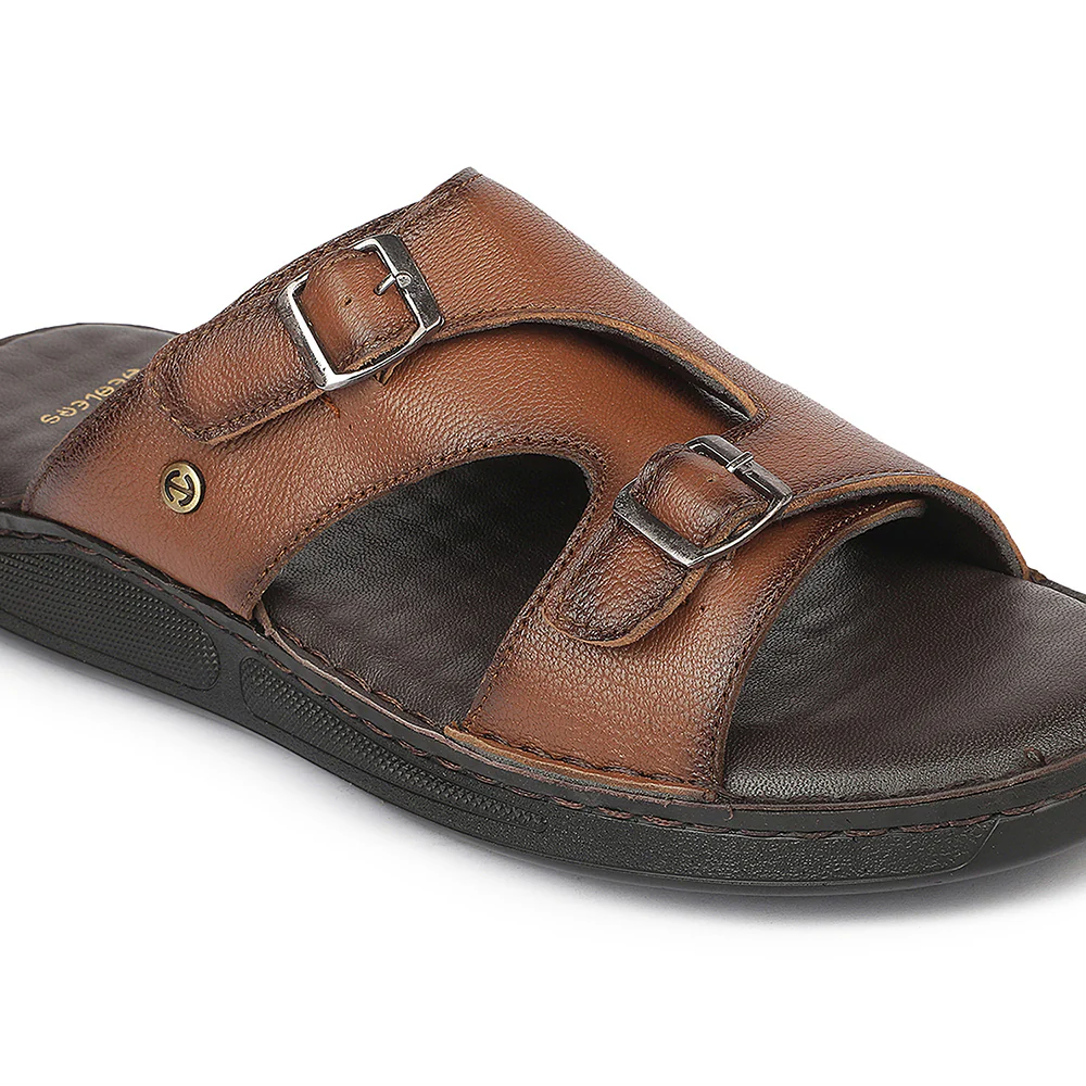 Healers OML-10 Everyday Comfort Brown Casual Slippers for Men by Liberty - Image 5