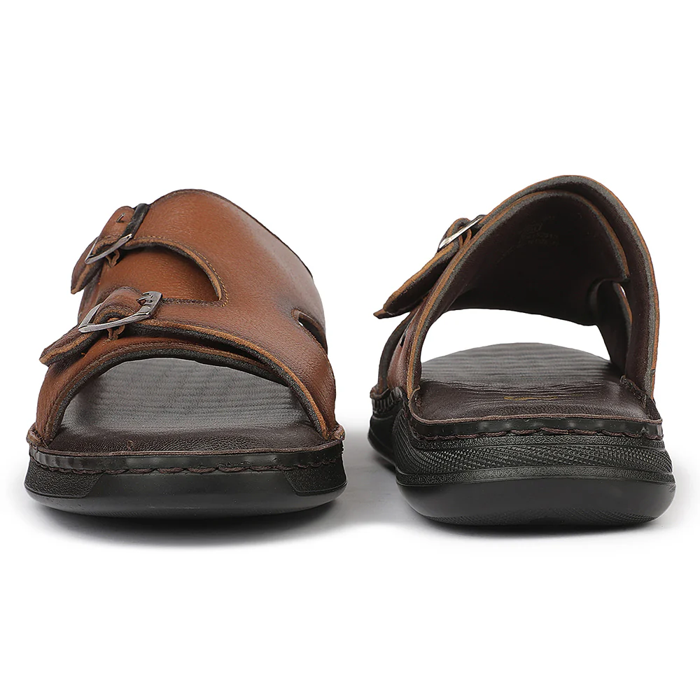 Healers OML-10 Everyday Comfort Brown Casual Slippers for Men by Liberty - Image 7