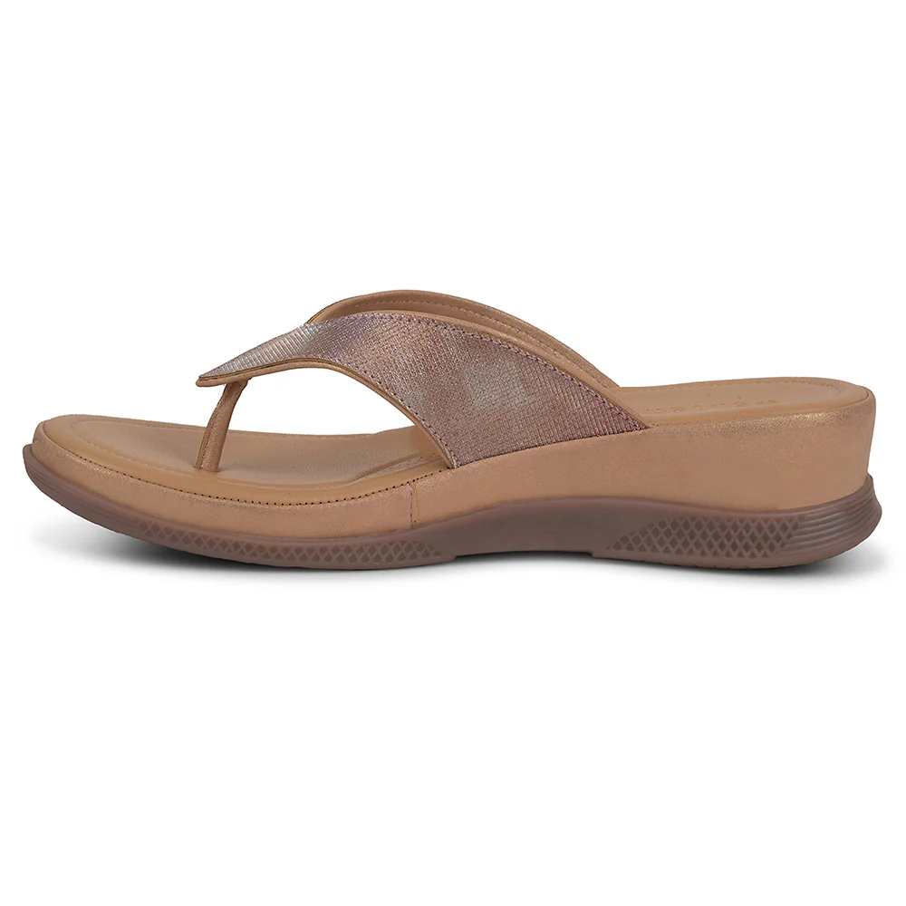 Healers Peach Casual Slipper For Women S424-04 By Liberty - Image 3