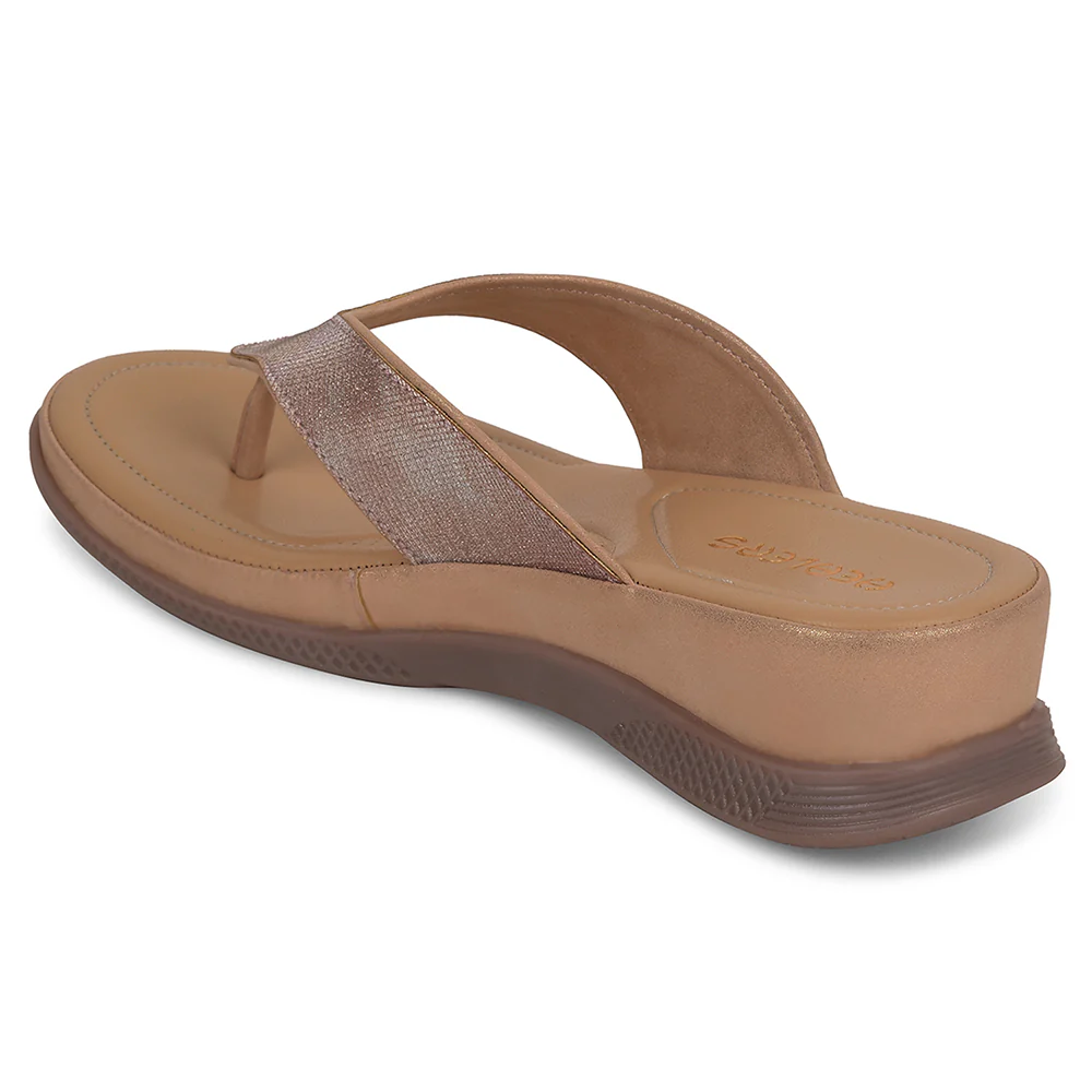 Healers Peach Casual Slipper For Women S424-04 By Liberty - Image 4