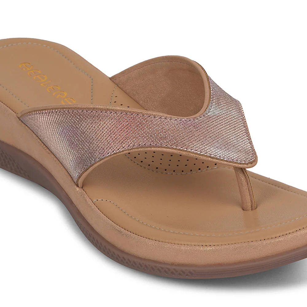 Healers Peach Casual Slipper For Women S424-04 By Liberty - Image 5
