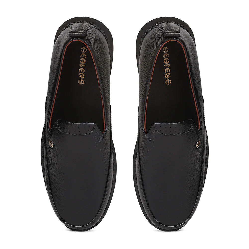 Healers S201-03 Black Casual Non Lacing Slip-on Shoes for Men by Liberty - Image 6