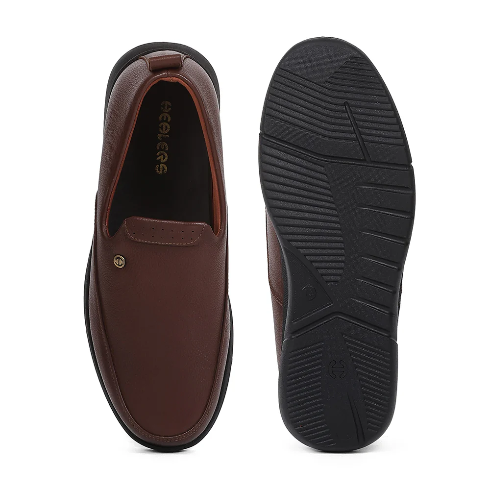 Healers S201-03 Tan Casual Non Lacing Slip-on Shoes for Men by Liberty - Image 4
