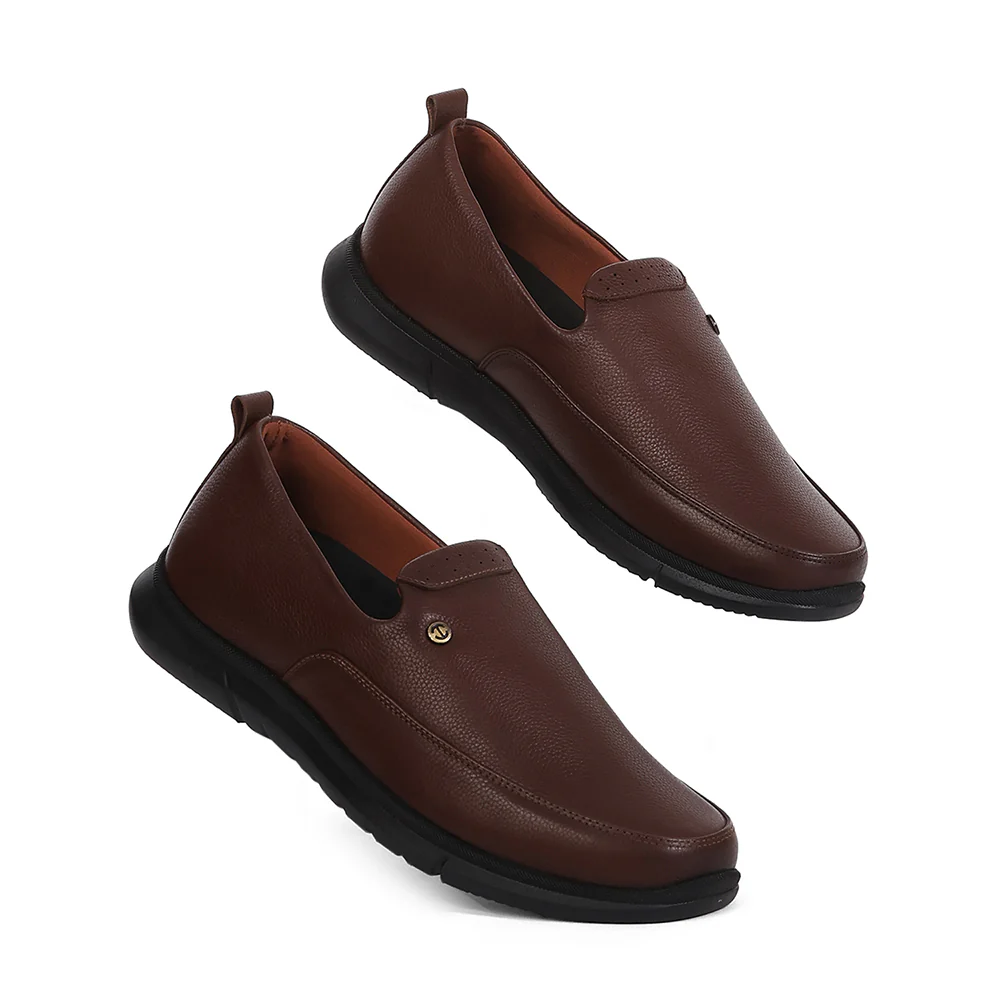 Healers S201-03 Tan Casual Non Lacing Slip-on Shoes for Men by Liberty - Image 7