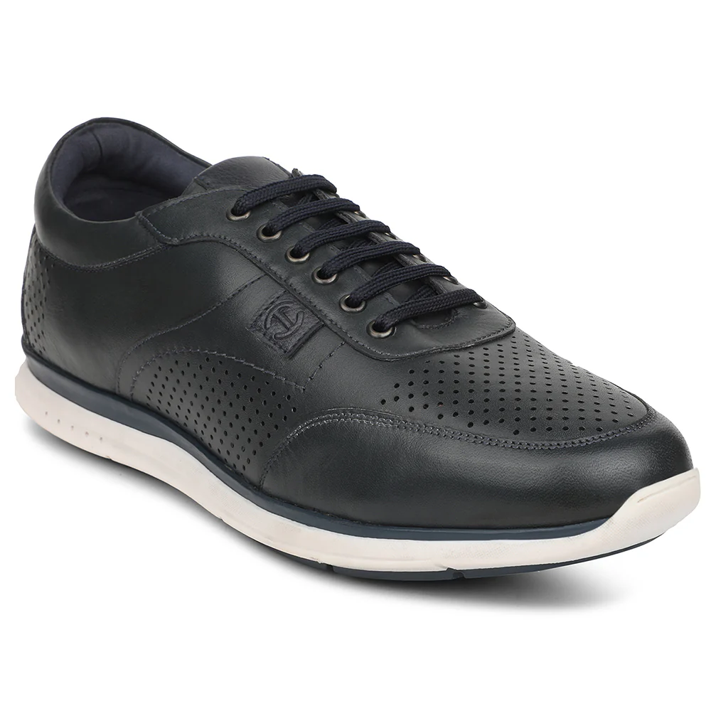 Healers S984-02 Navy Blue Casual Lacing Sneakers for Men by Liberty