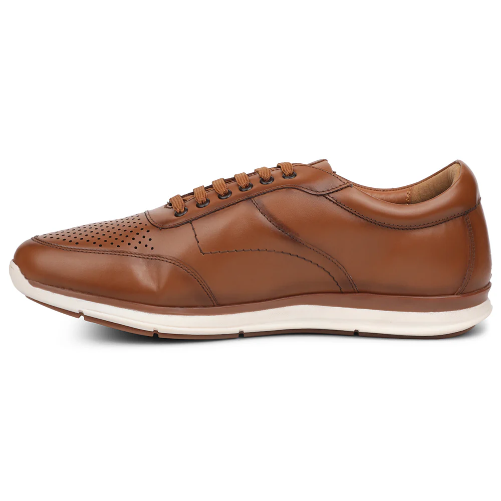 Healers S984-02 Tan Casual Lacing Sneakers for Men by Liberty - Image 6
