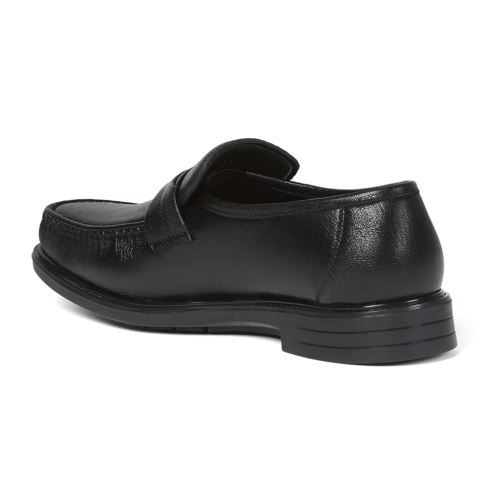 Healers SCL-11 Black Formal Non Lacing Loafer Shoes for Men by Liberty - Image 3