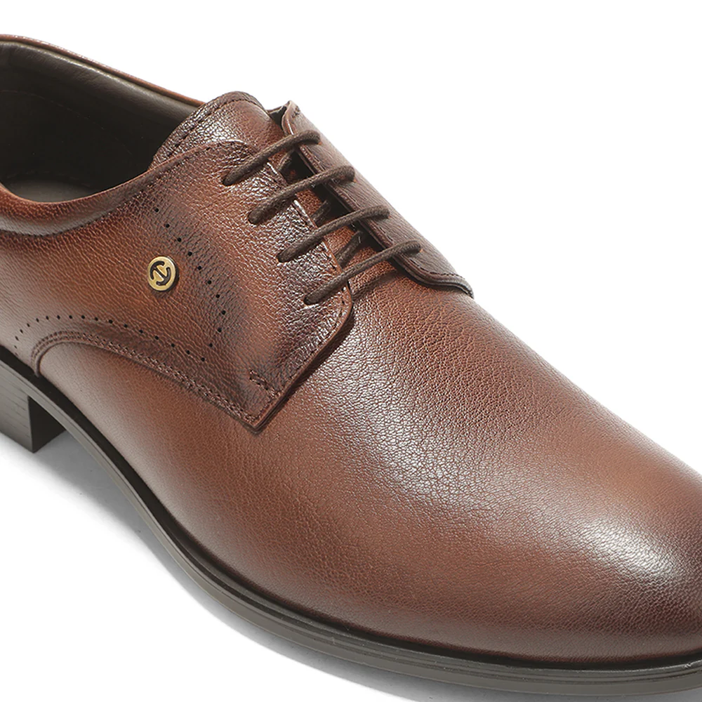 Healers SCL-16 Brown Formal Lacing Debry Shoes for Men By Liberty - Image 7