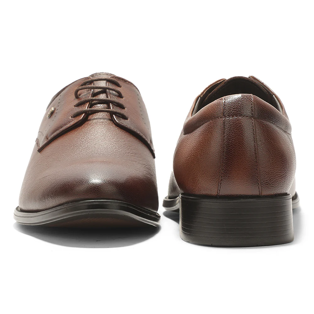 Healers SCL-16 Brown Formal Lacing Debry Shoes for Men By Liberty - Image 9