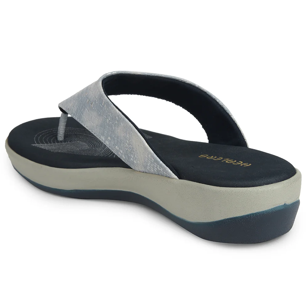 Healers Silver Casual Slipper For Women JJL-12 By Liberty - Image 5