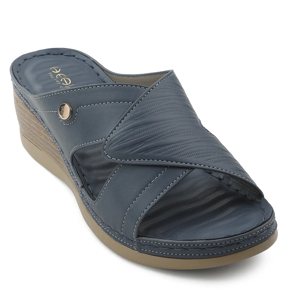 Healers Sky Blue Wedge Heel Sandal For Women ZQ-FD-43 By Liberty
