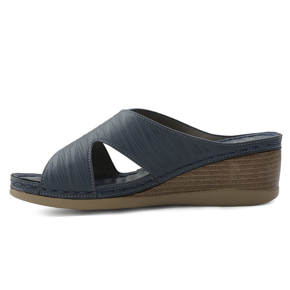 Healers Sky Blue Wedge Heel Sandal For Women ZQ-FD-43 By Liberty - Image 3