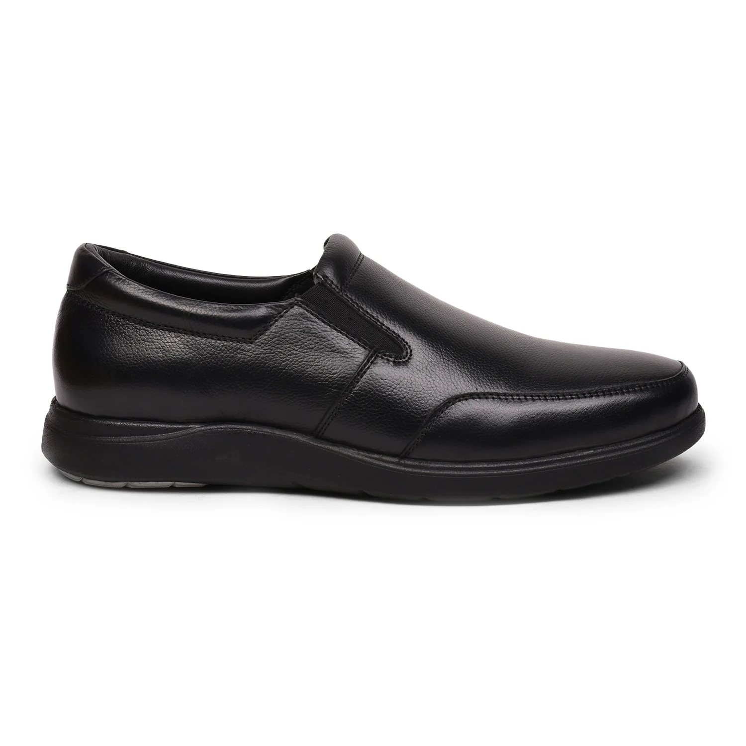 Healers SSL-15 Black Formal Non Lacing Slip on Shoes for Men by Liberty - Image 2