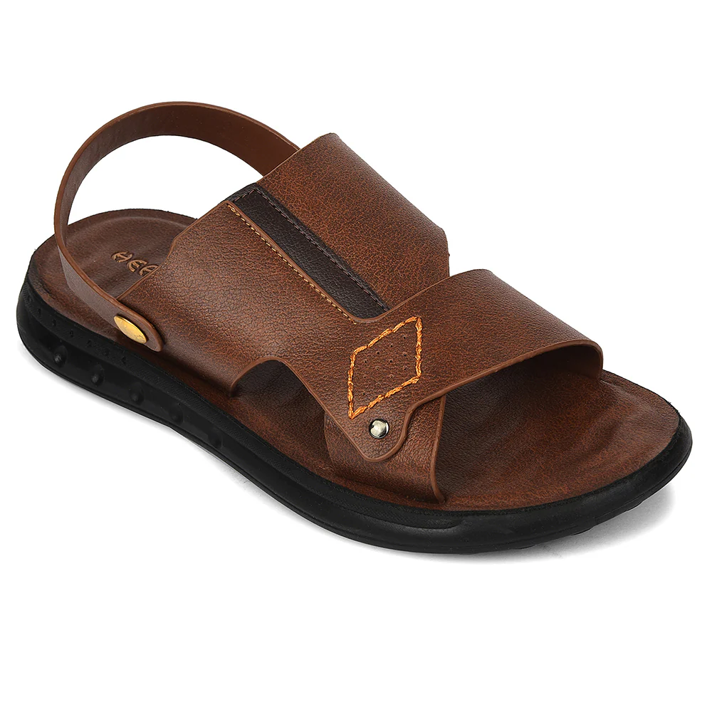 Healers Tan Casual Sandal For Men GHD-81 By Liberty