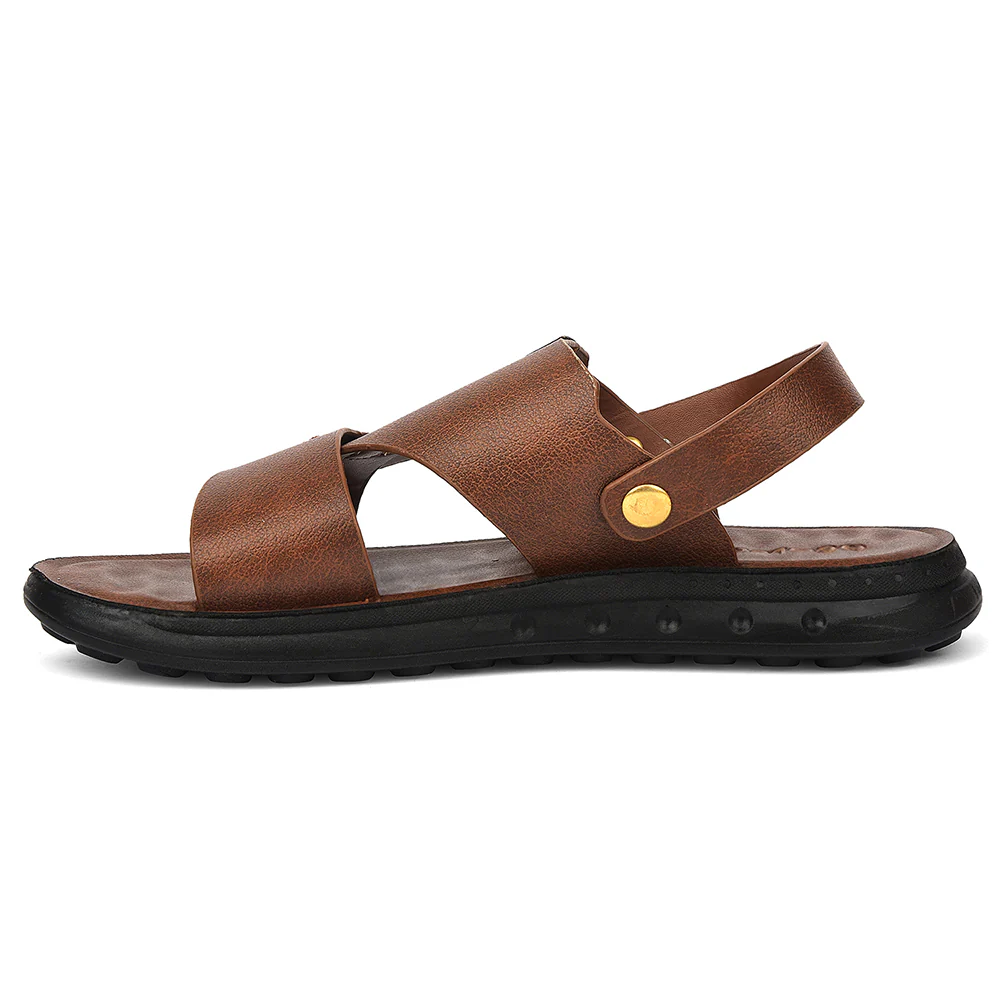 Healers Tan Casual Sandal For Men GHD-81 By Liberty - Image 3
