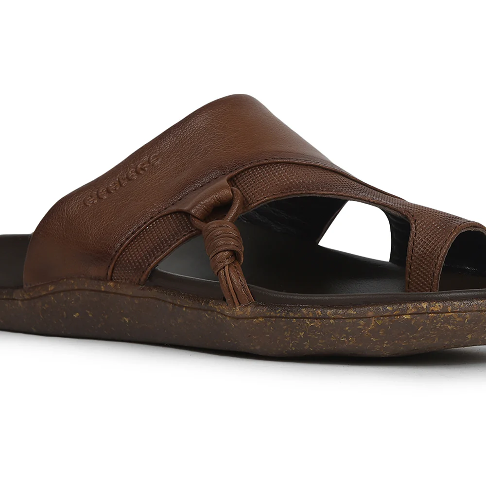 Healers Tan Casual Slipper For Men GLIMPS-2 By Liberty - Image 5