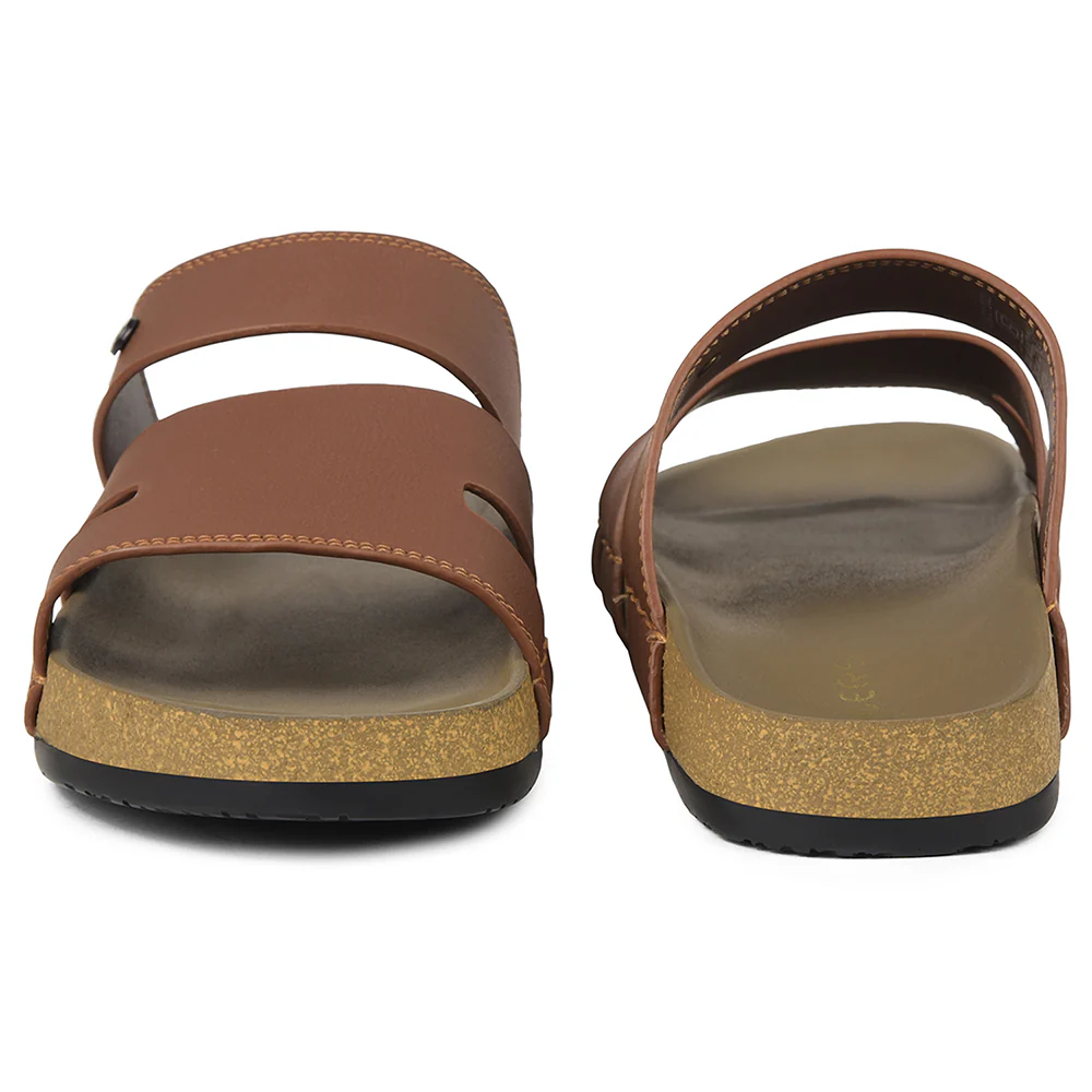 Healers Tan Casual Slipper For Mens AOL-5 By Liberty - Image 6