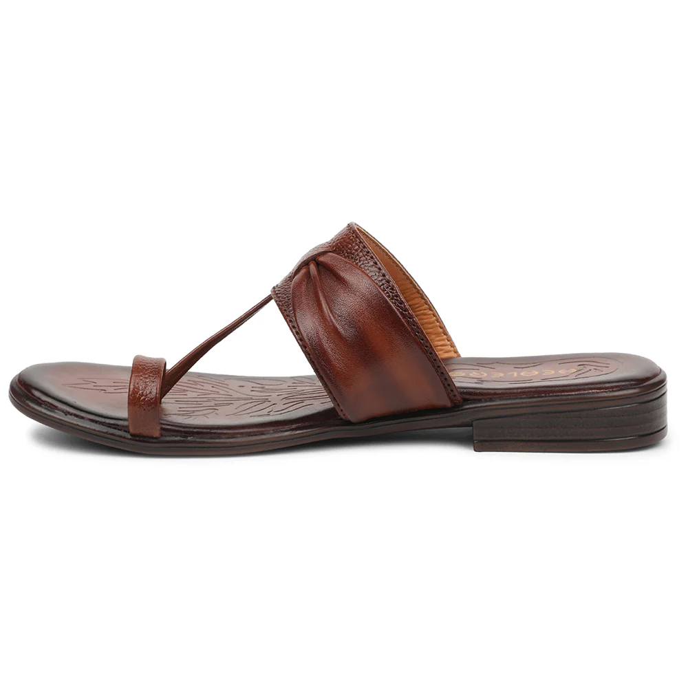 Healers Tan Casual Slipper For Women TLO-105 By Liberty - Image 3