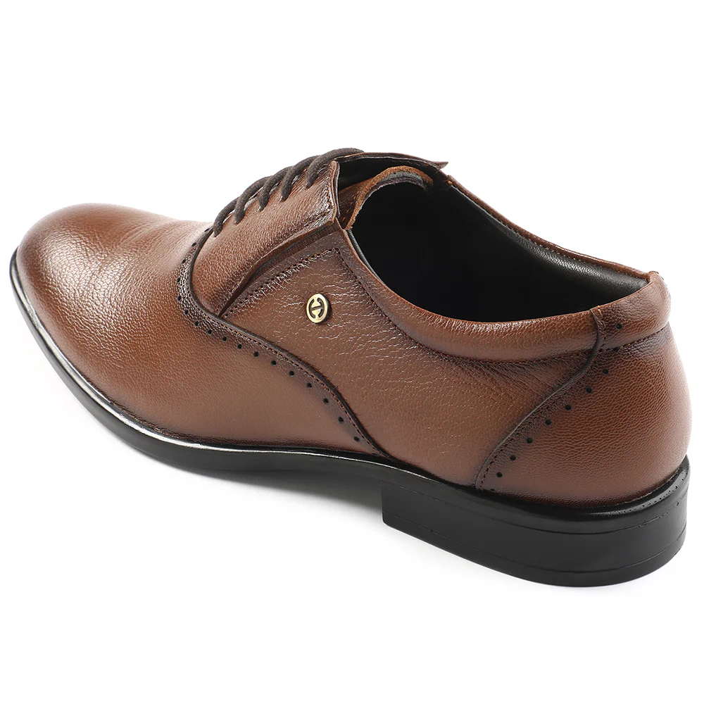 Healers Tan Formal Lacing Oxford Shoes For Men U993-18 By Liberty - Image 6